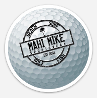 Alt= Mahi Mahi golf sticker